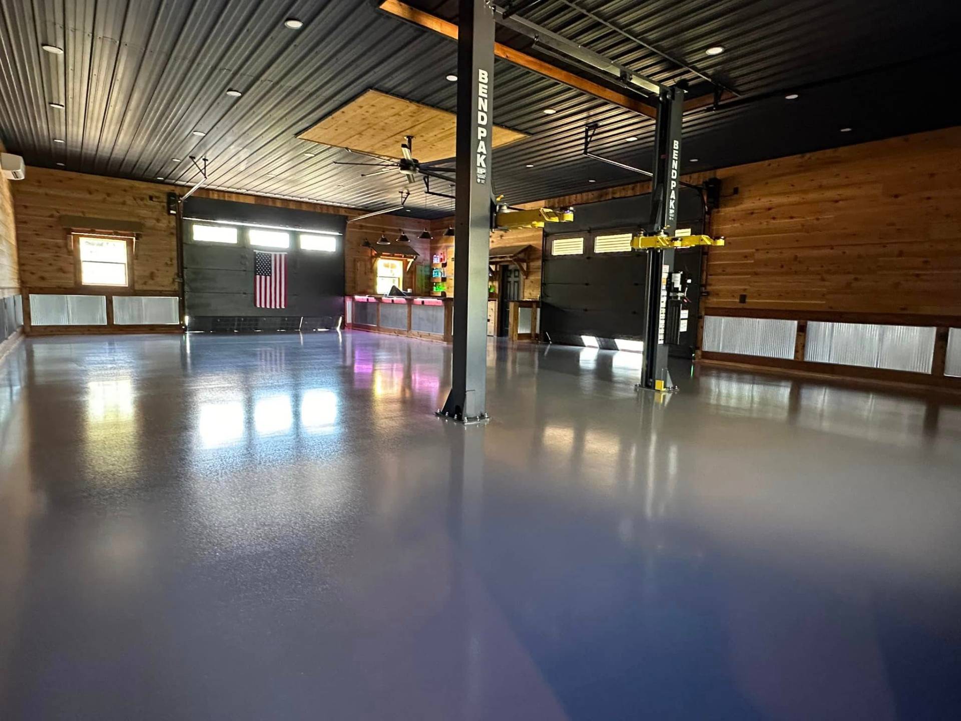 Polished concrete floor